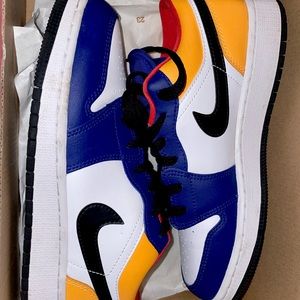 Jordan 1.. I wore them a few times. They have a little crease but not a big one